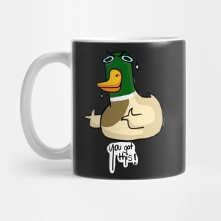 Aggressive Motivational Mallard Mug